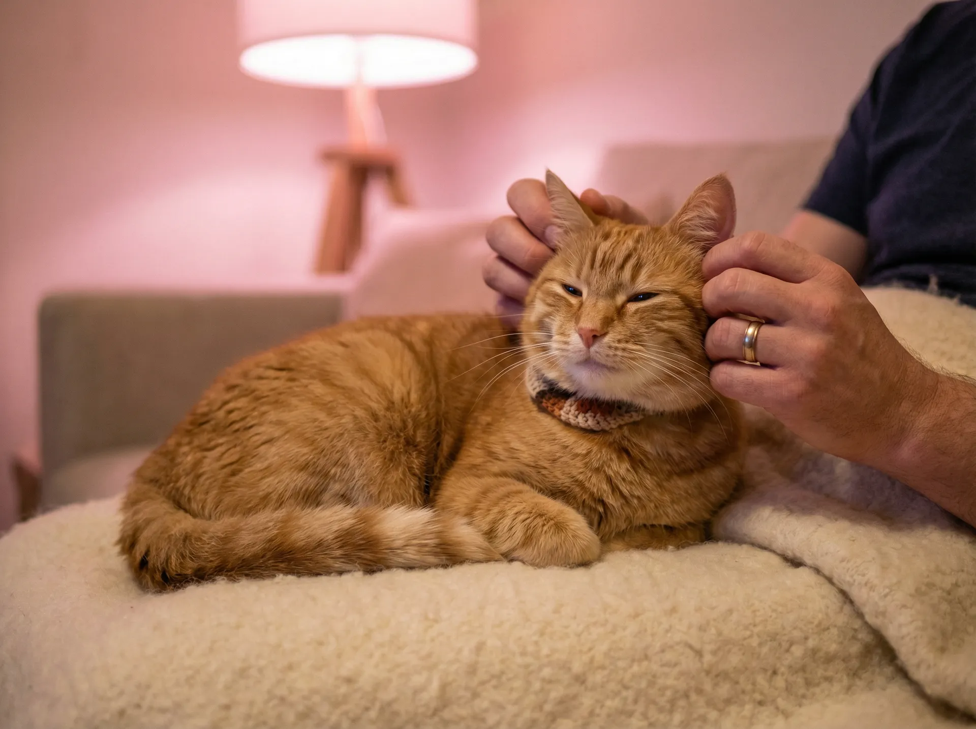 猫咪被温柔抚摸的幸福时刻 - 半夜打扑克疼的视频
