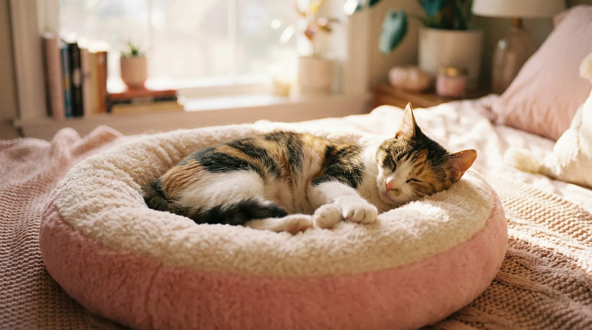 三花猫安静入睡 - 半夜打扑克疼的视频
